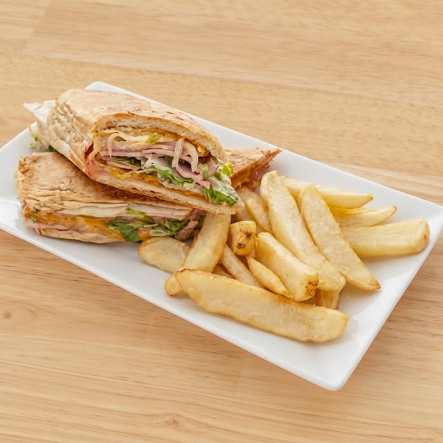 Pernil and Cheese Sandwich.
